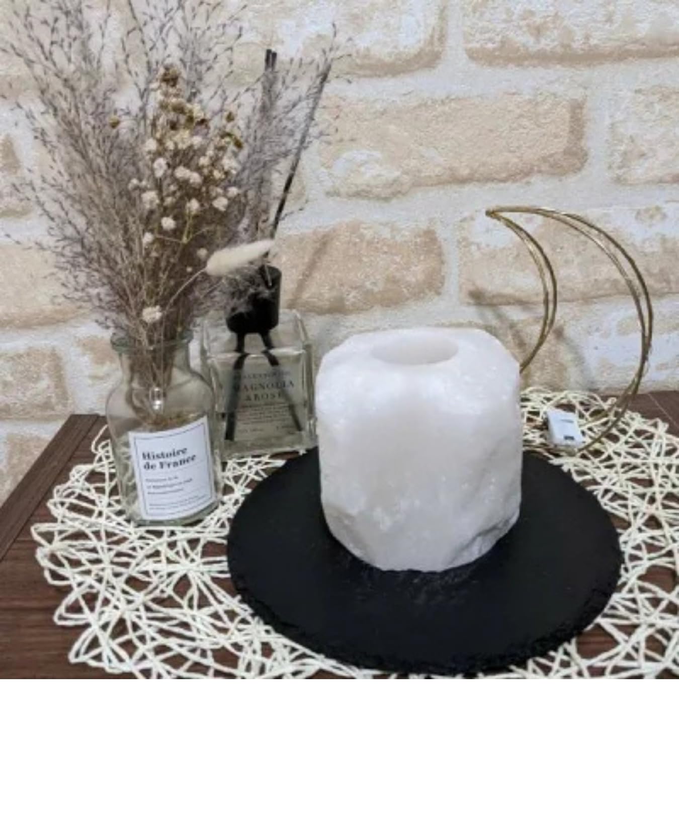 岩塩 キャンドルホルダー ヒマラヤ岩塩 Amazon.co.jp: ヒマラヤ岩塩 キャンドルホルダー1～1.4kg ピンク